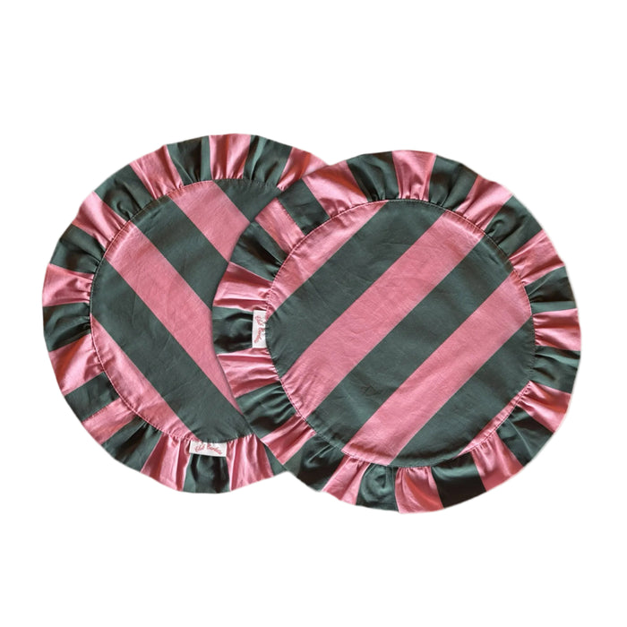 Darcy Placemat Green/pink -  set of 2