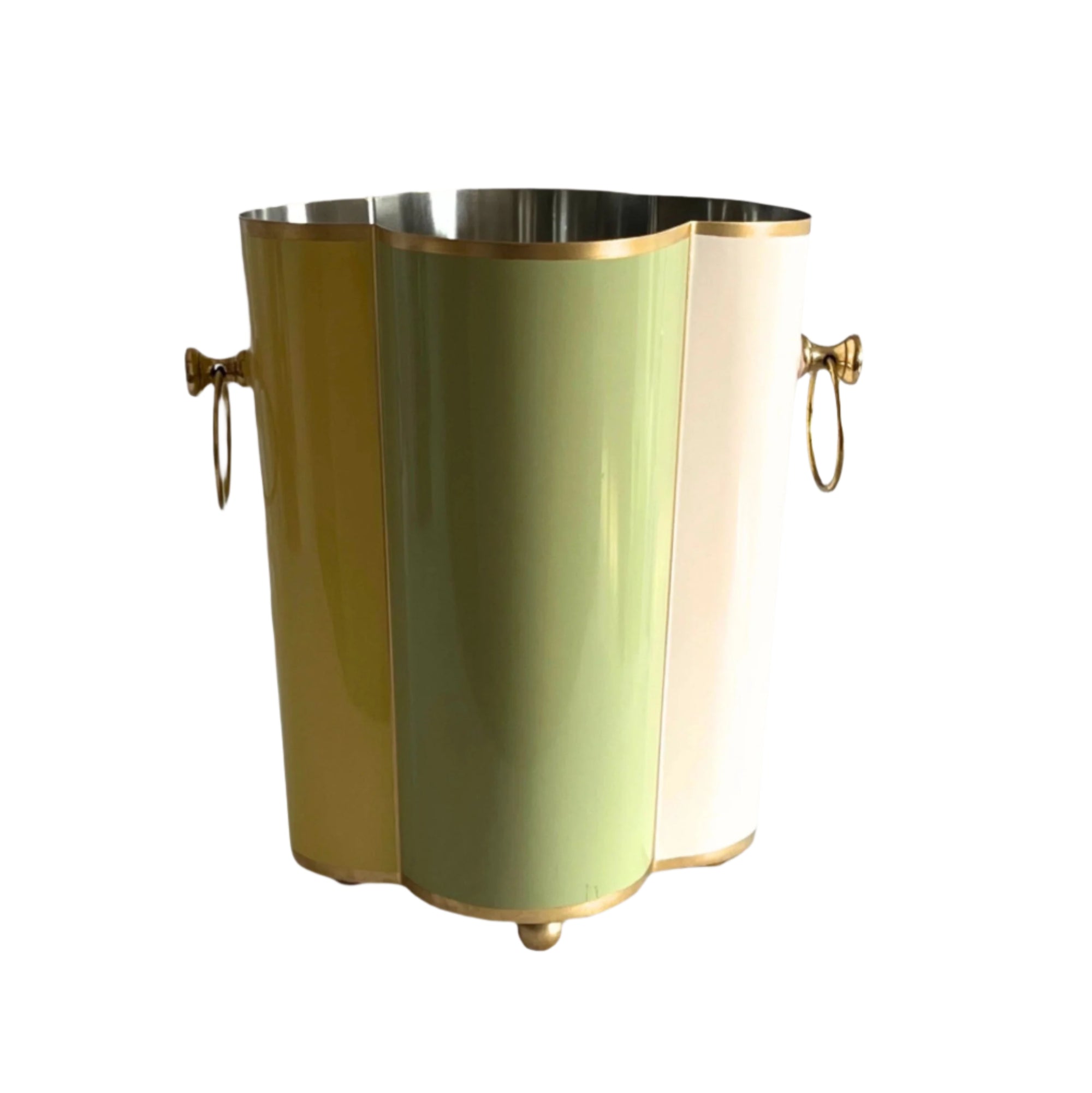 Scalloped Wine Cooler | Tutti Frutti | Striped