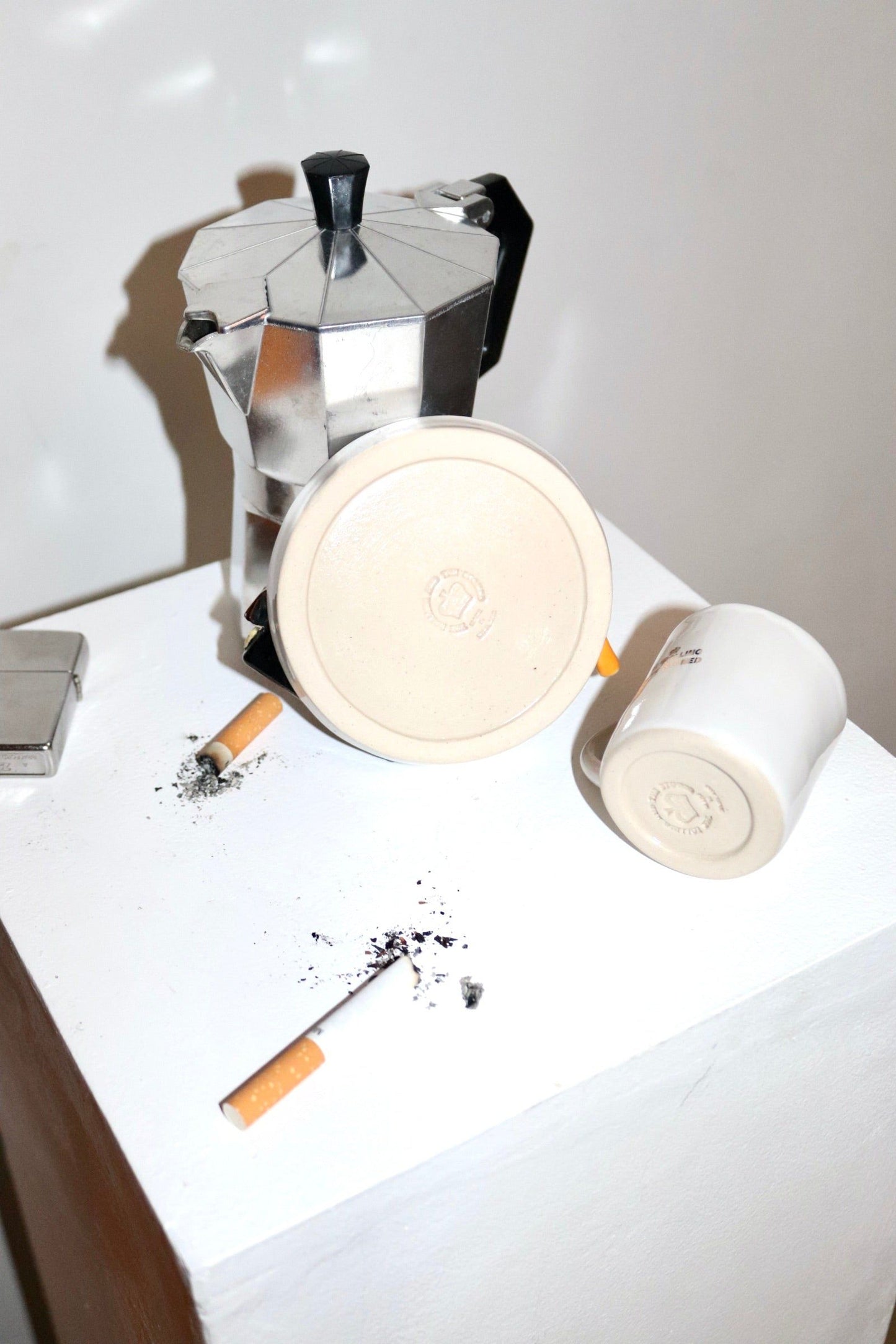 Branded Lighter Espresso Cup Saucer Set