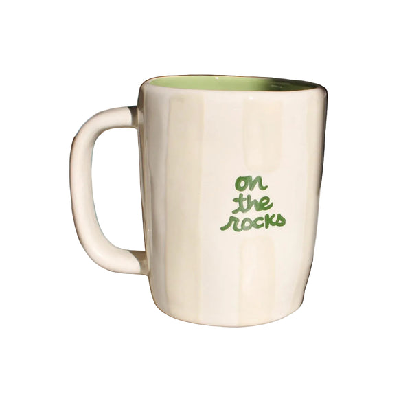 Custom Hand-painted Striped Coffee Mugs