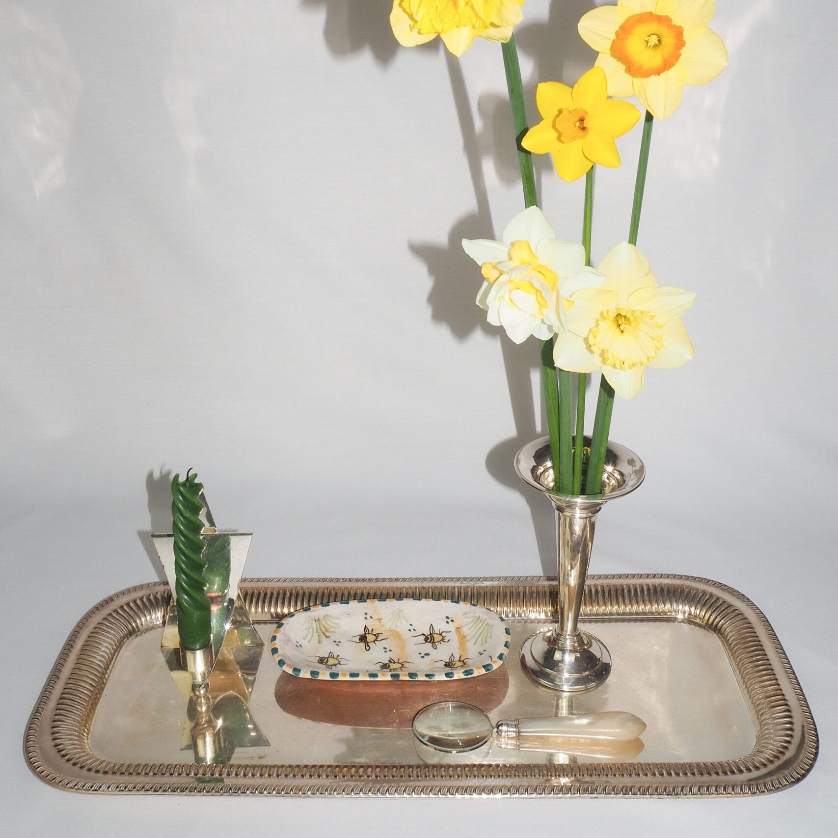 Antique Silver Plate Tray