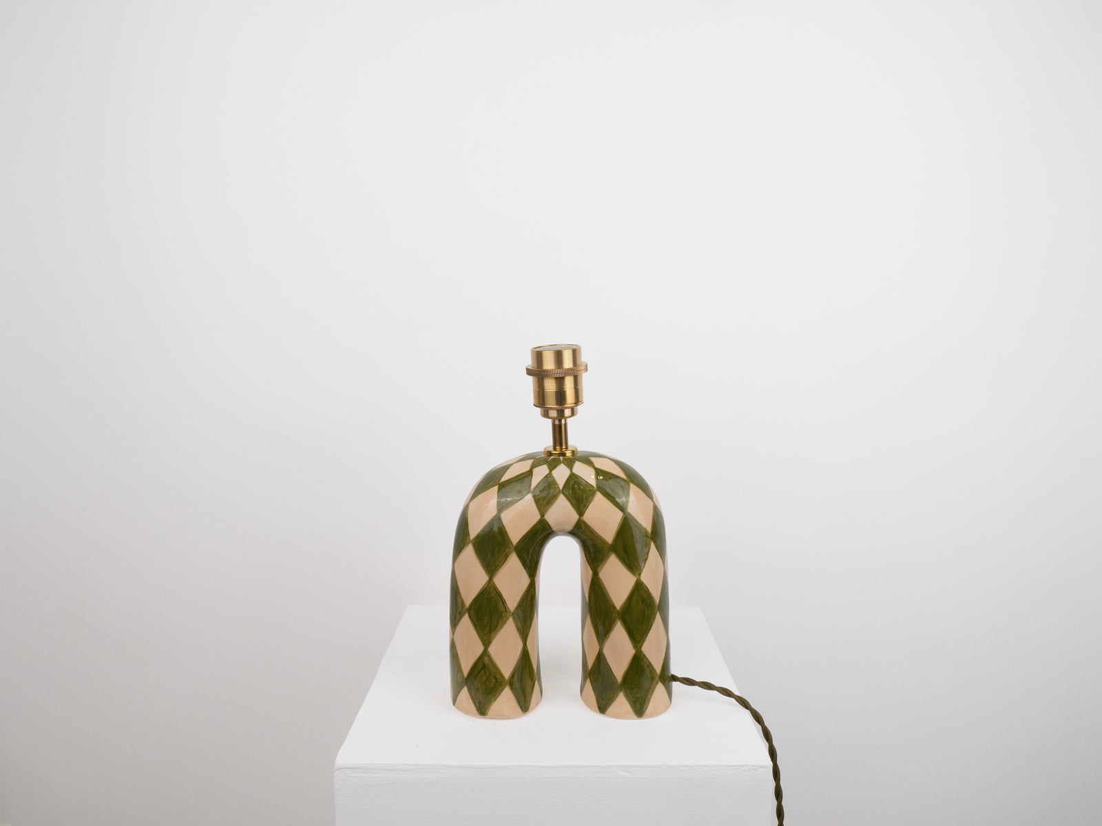 'You' Table Lamp - Green Diamond