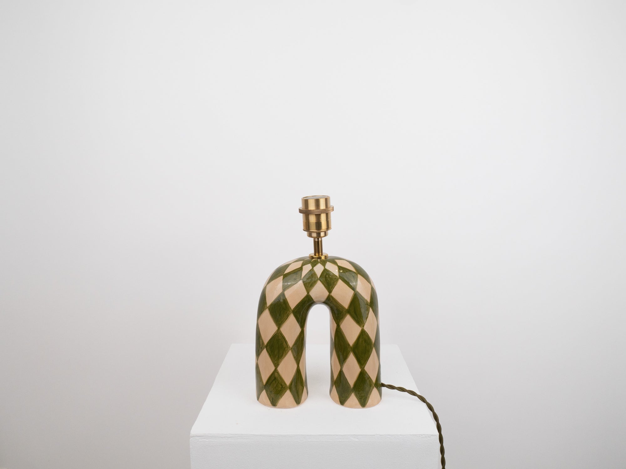 'You' Table Lamp - Green Diamond