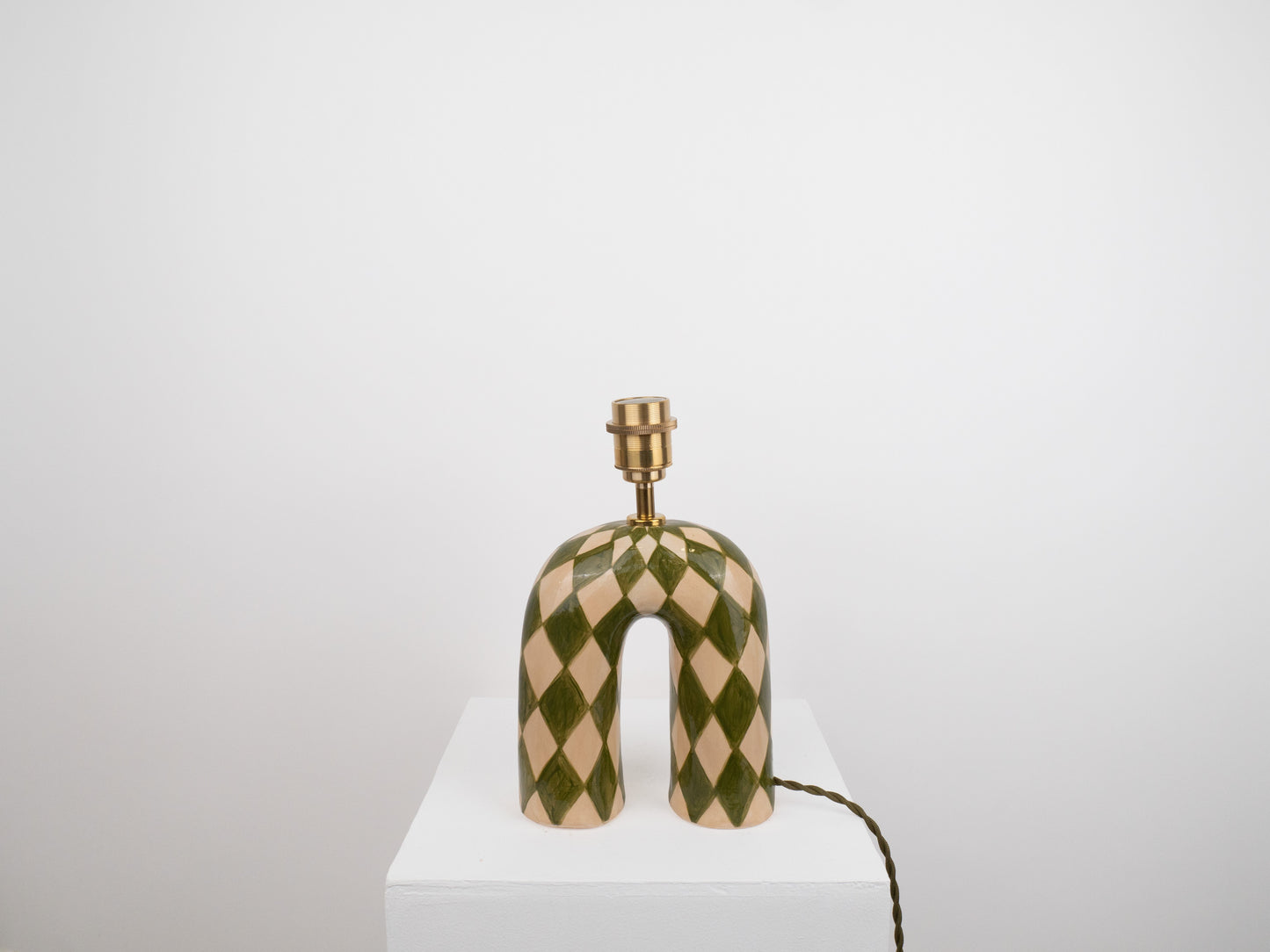 'You' Table Lamp - Green Diamond