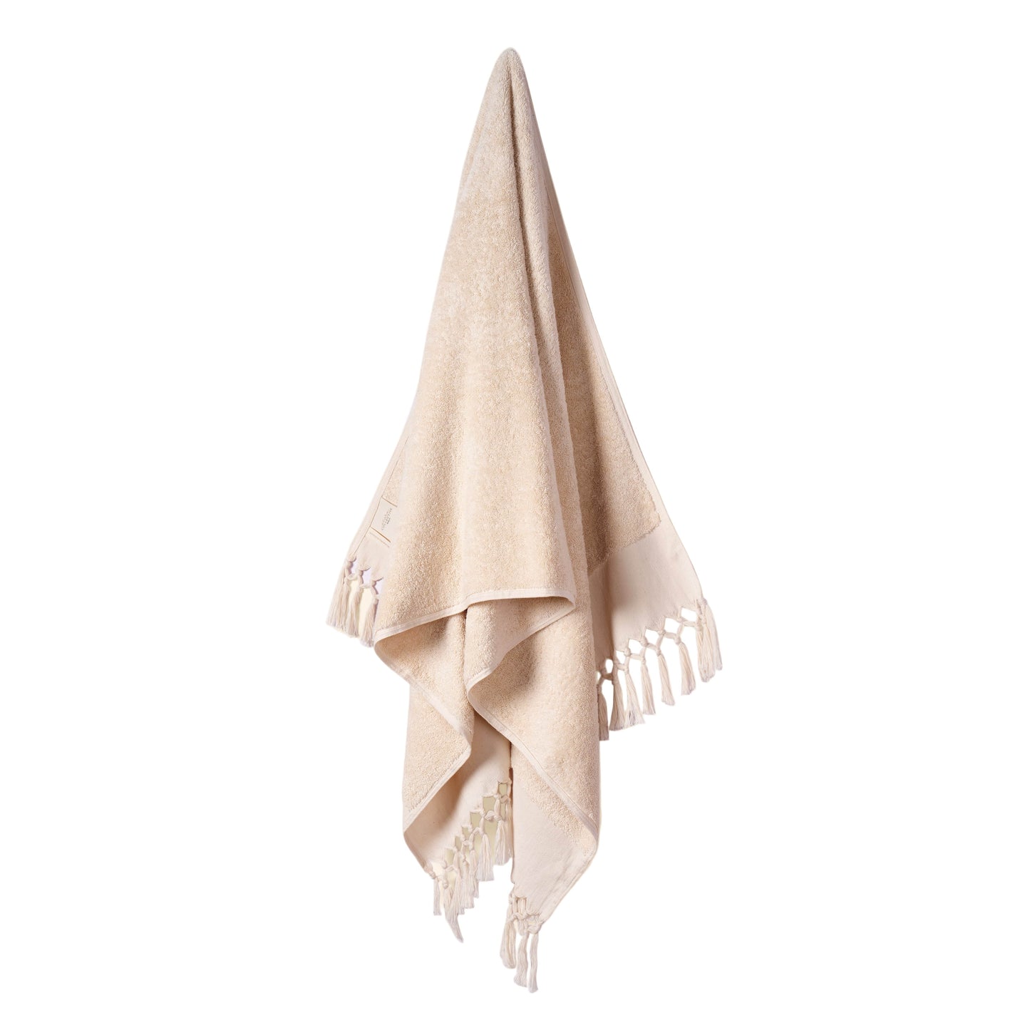 Plush & Bare Pure Cotton King Bath Towel In Cream
