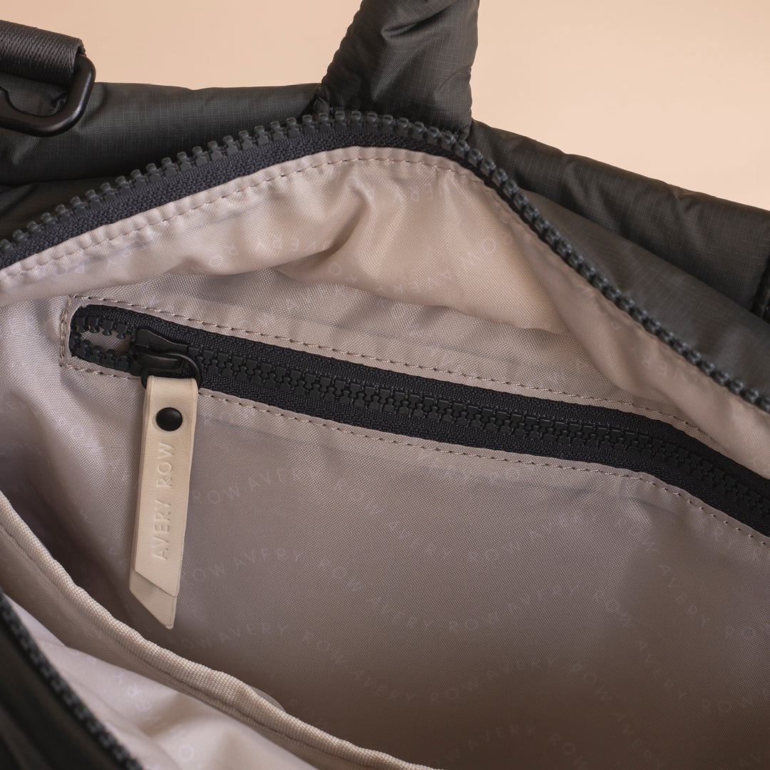 Baby Changing Tote Bag - Soft Black