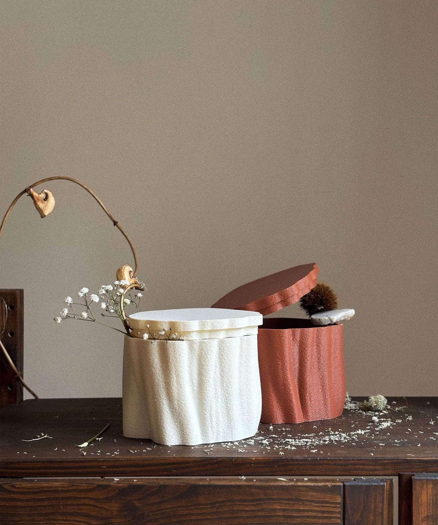 Ruut | Storage Pot 01 | Burnt Ochre
