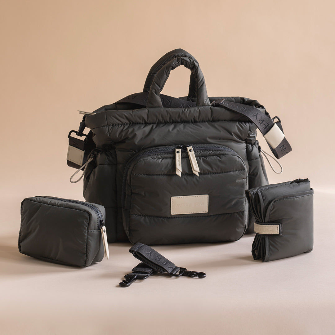 Baby Changing Tote Bag - Soft Black