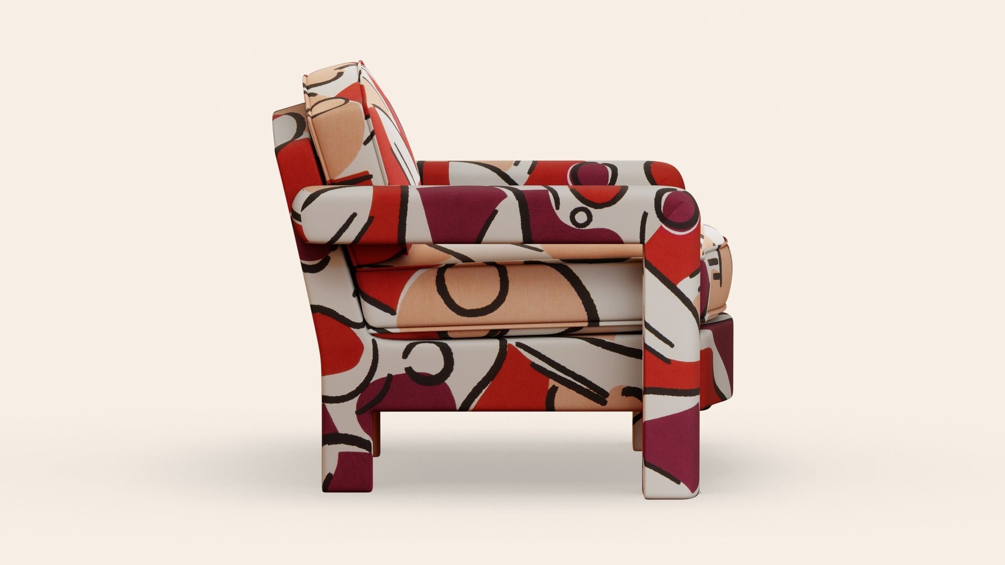 Elio Armchair, Grenadine