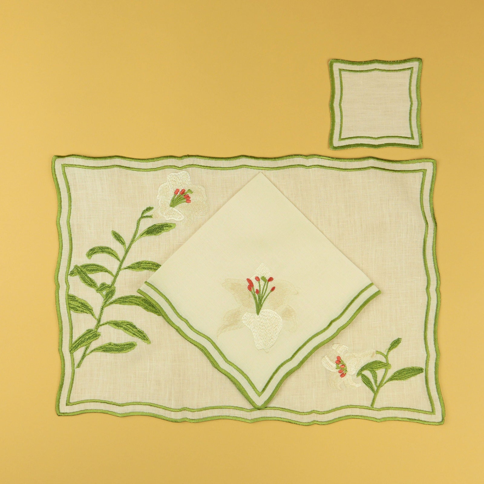 Lily Embroidered Napkin