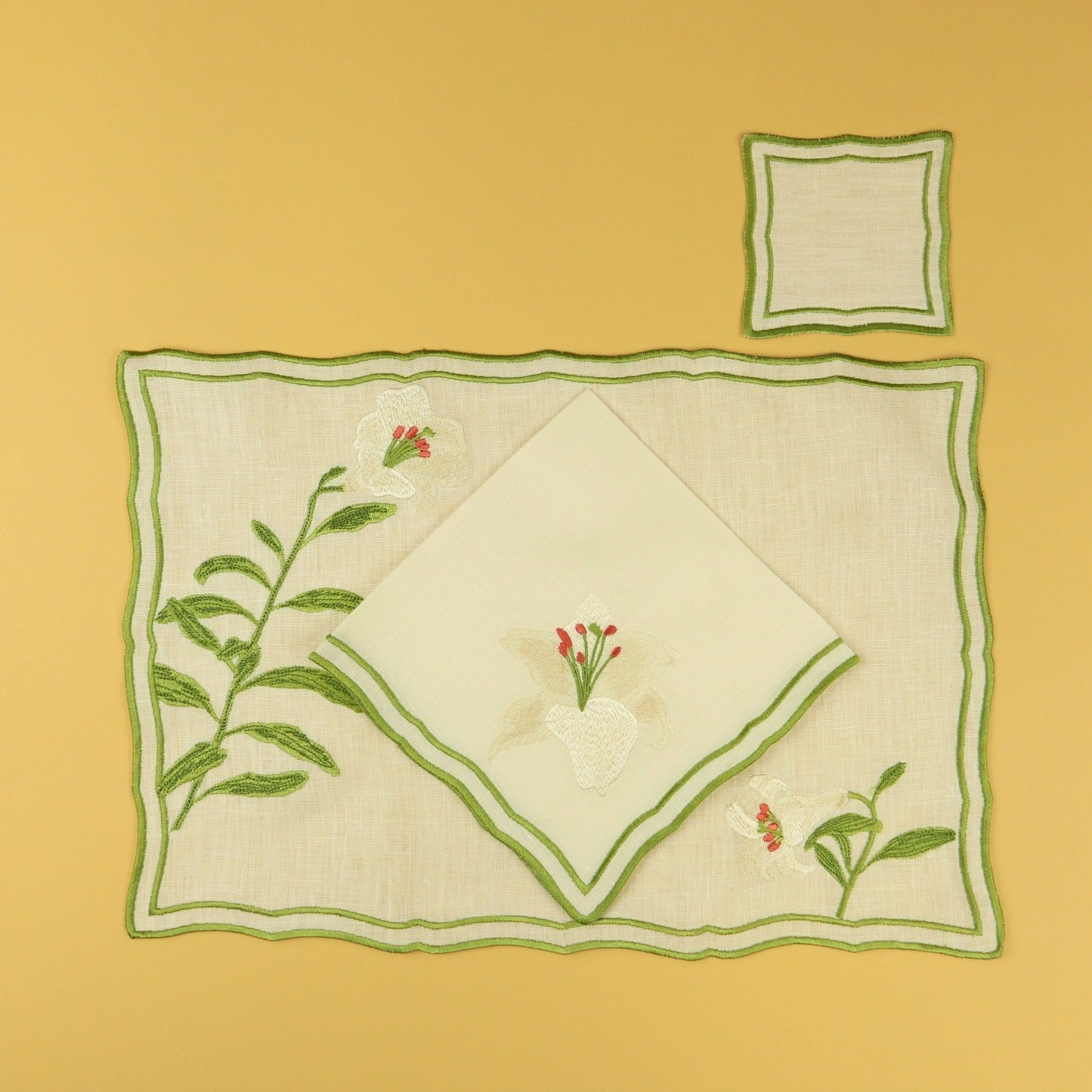 Lily Embroidered Napkin