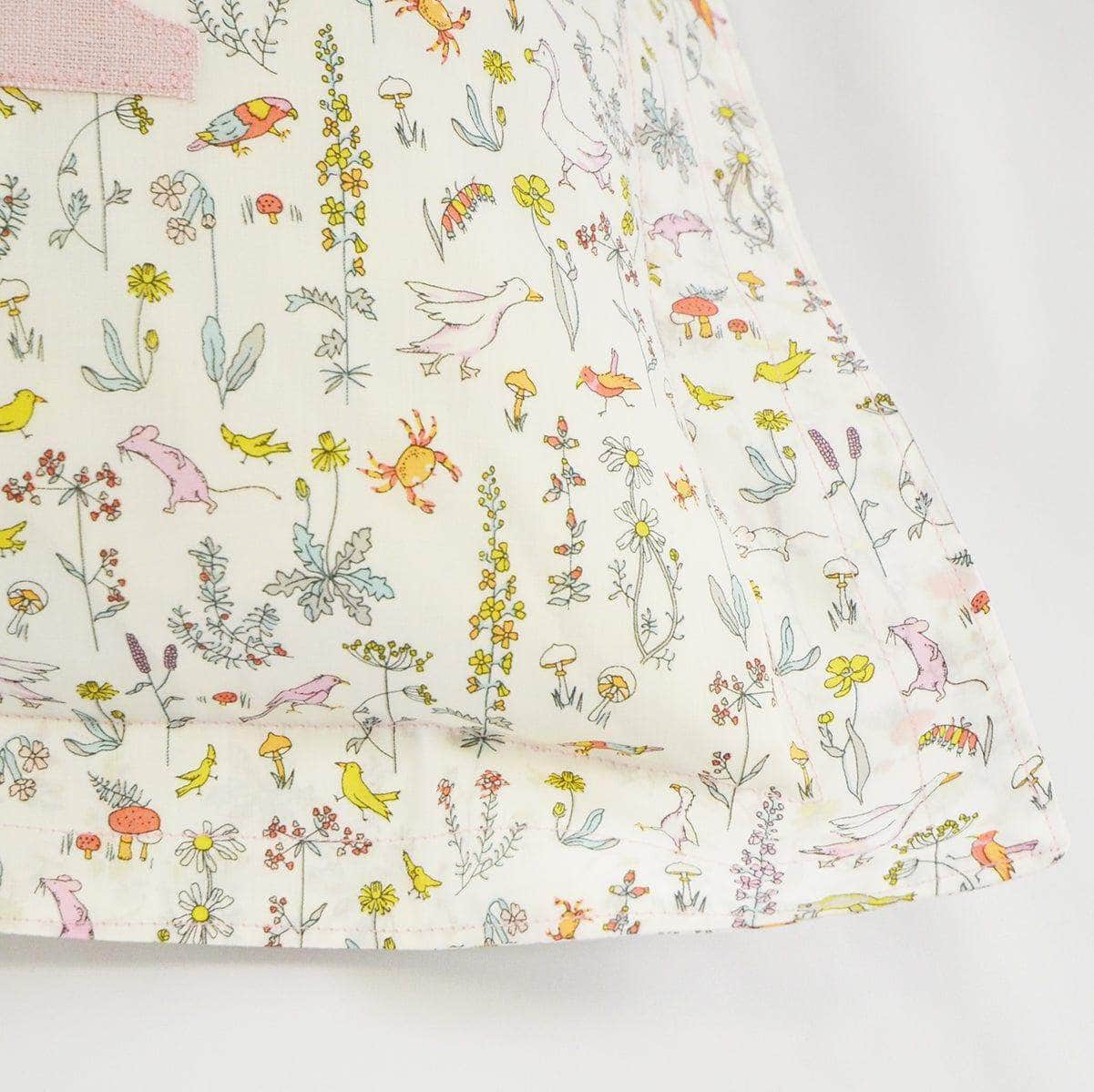 Oxford Edge Personalised Cushion Made With Liberty Fabric Theo Pink