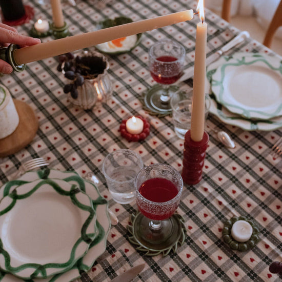 Olaf Candlestick L - Cherry Red