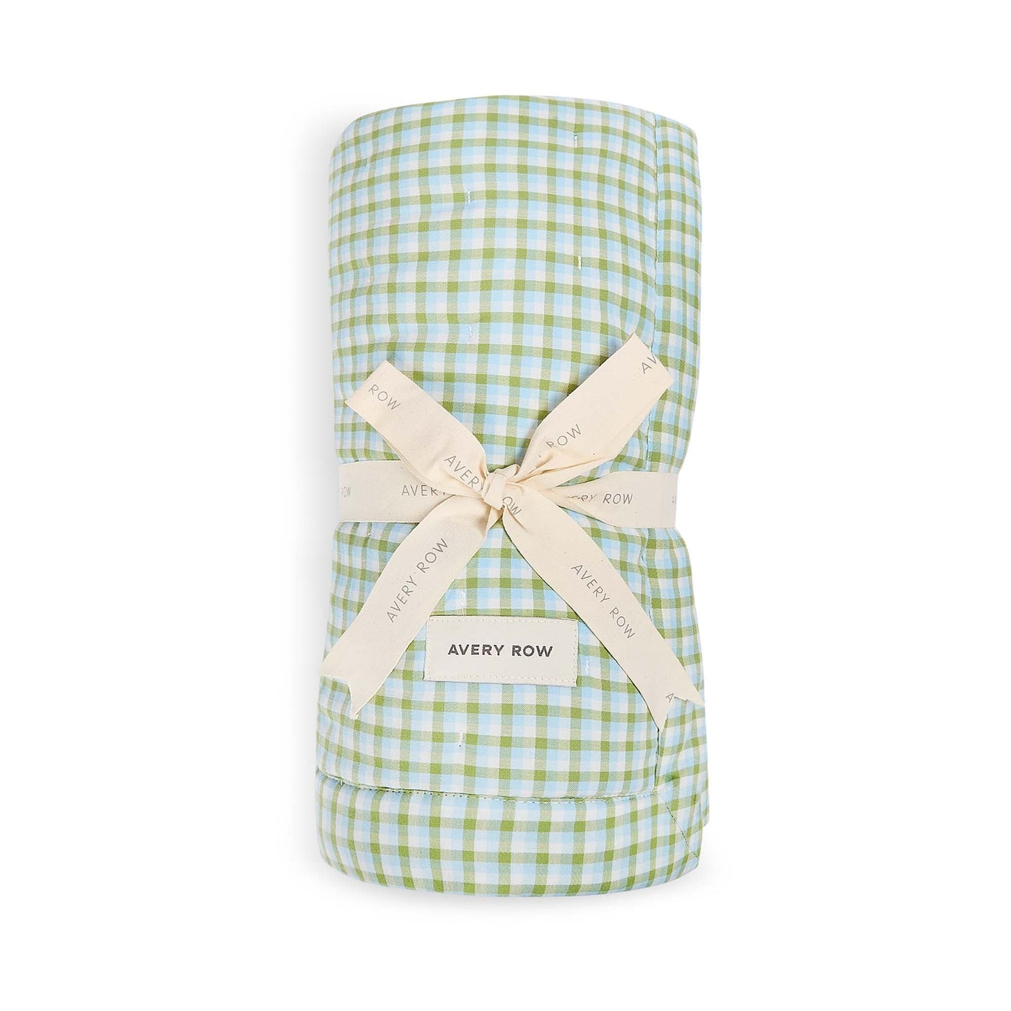 Quilted Cotbed Bedspread  - Greenhouse Gingham