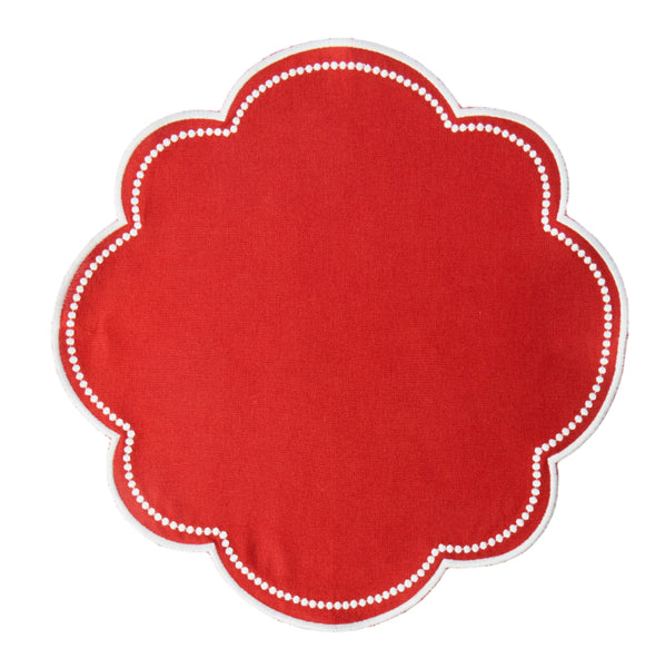 Orlando Cinnamon Orange Circle Placemat (set of 4) Placemats