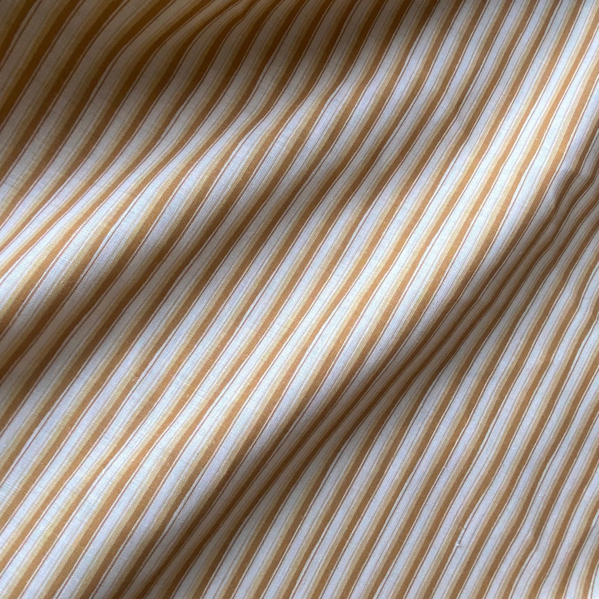 Modern Ticking Fabric - Saffron
