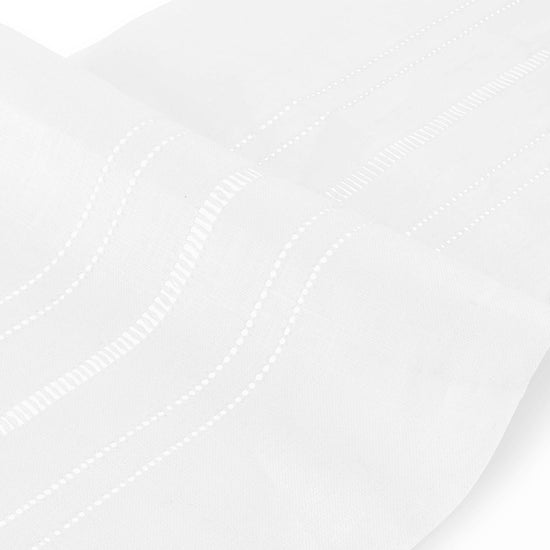 Made to Order Empire Lampshade in Drawn Thread Lambrequin with Frill