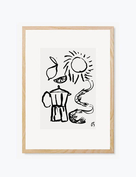 Coffee and Prawns Print