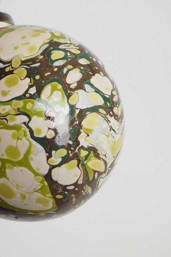 Small Moss Marbled Bauble