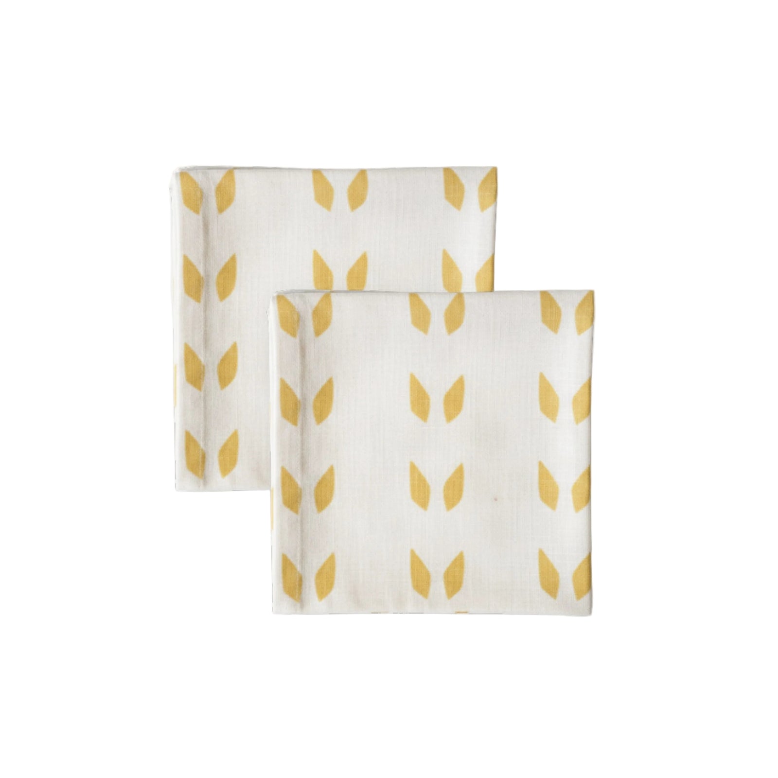 Terra - Pure Linen Table Napkins (Set of 2) - White Mustard