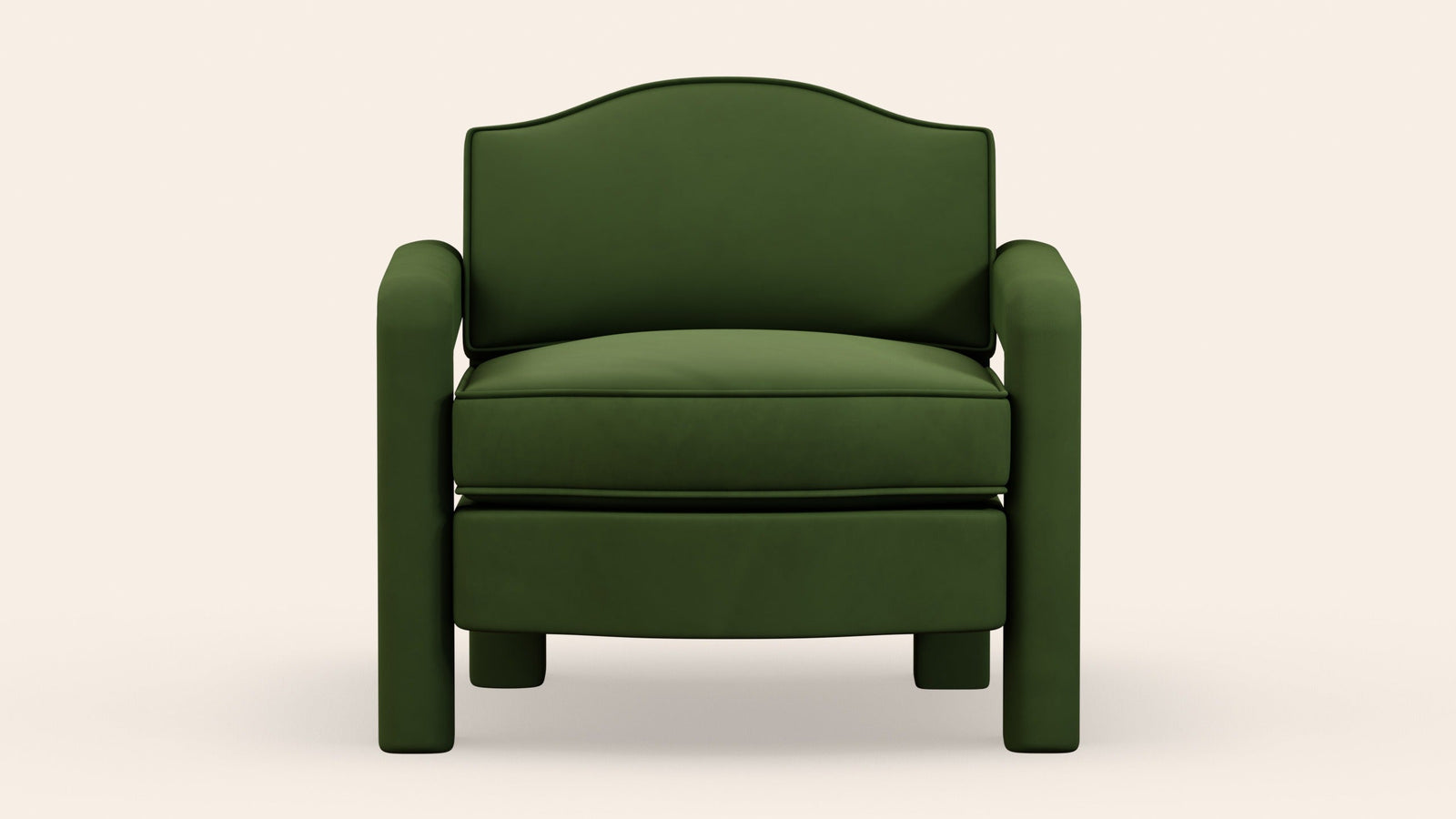 Elio Armchair, Zucchini Velvet