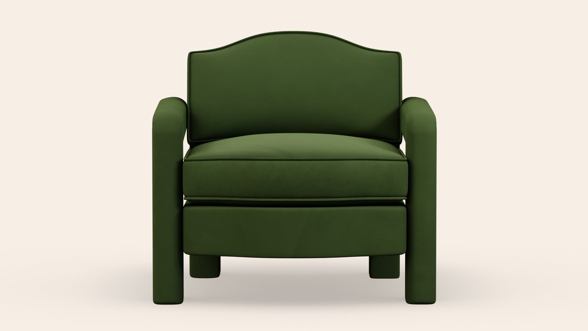 Elio Armchair, Zucchini Velvet
