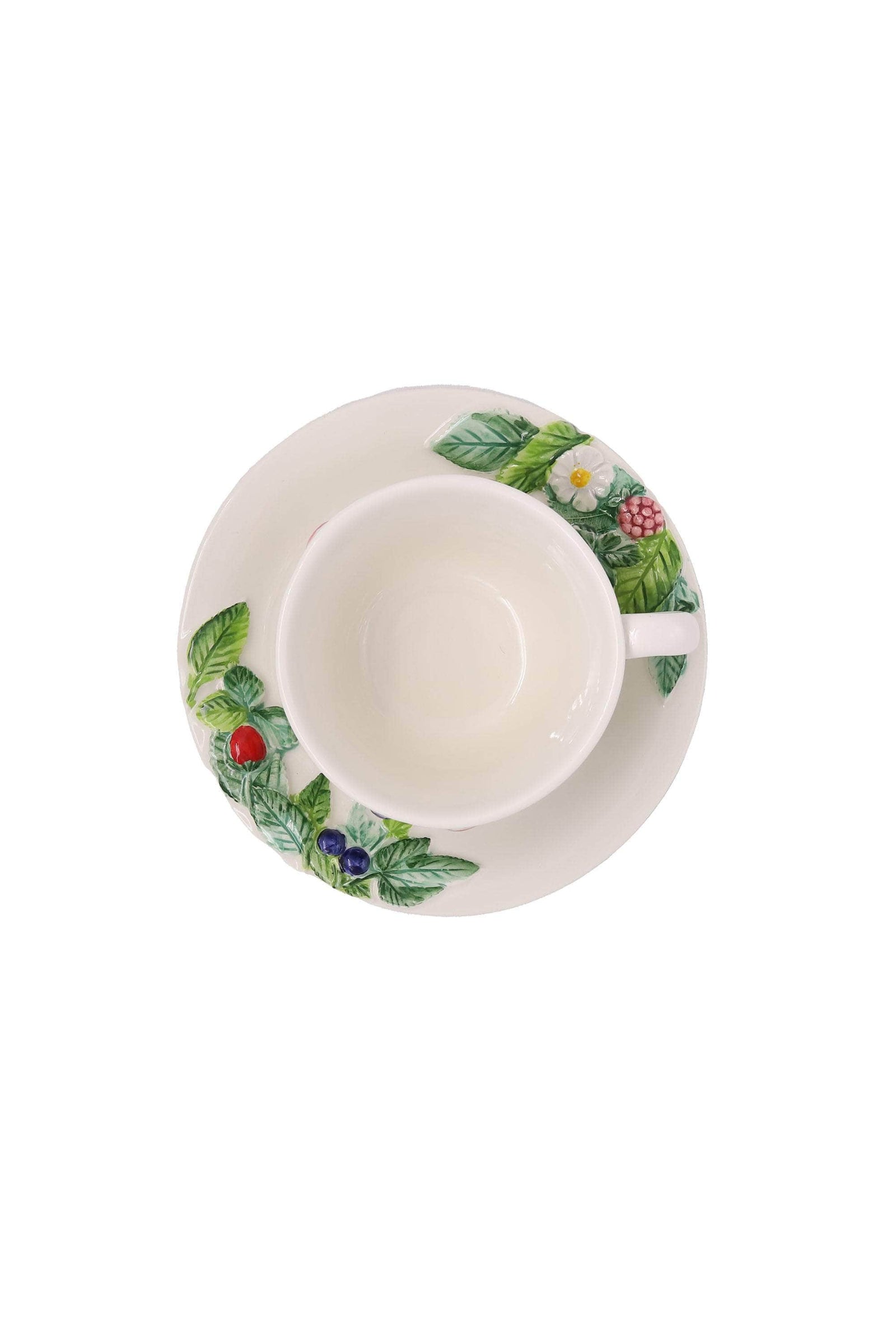 Frutti Di Bosco Teacup & Saucer,  Set Of 2