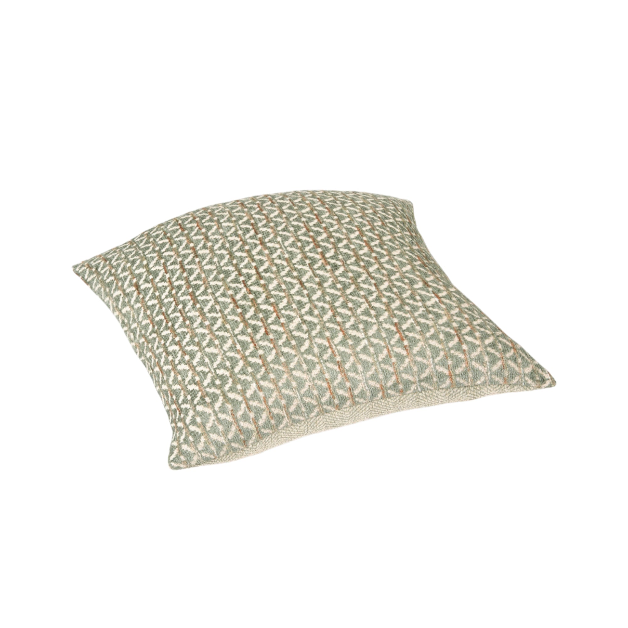 Jacquard Cushion Cover - Leaf Green