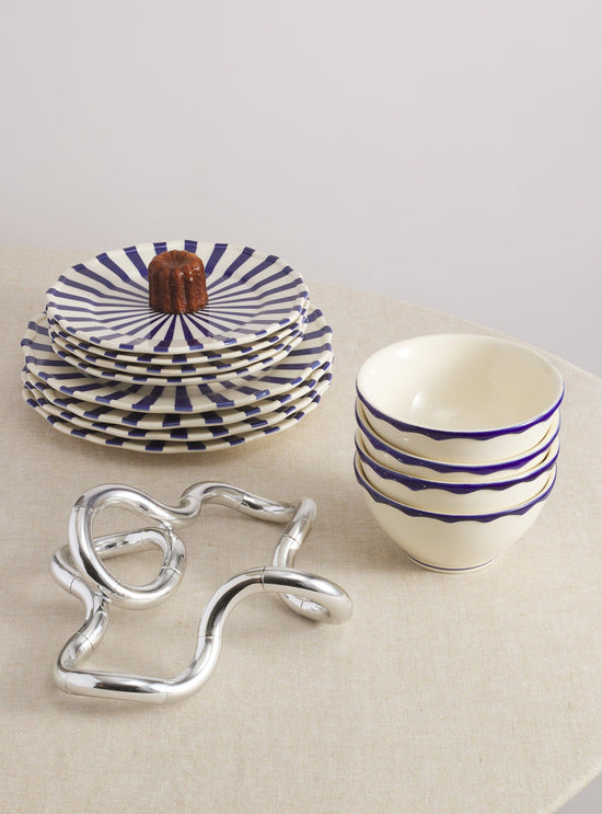 Mafalda 12 Piece Dinnerware Set with Cereal Bowl