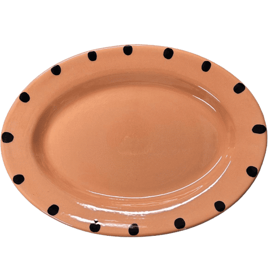 Ladybug Terracotta Oval 30 cm