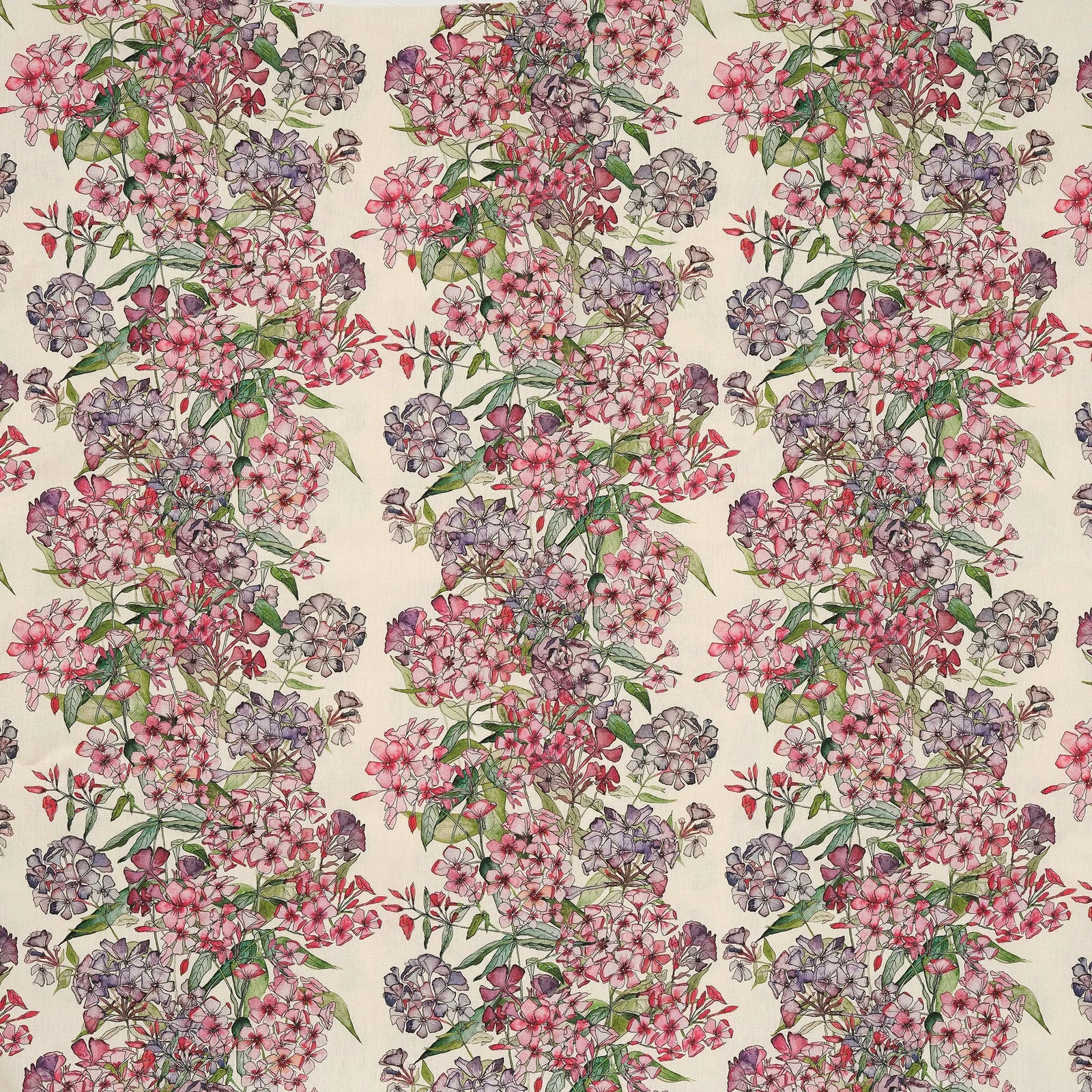 Mixed Phlox Rows Fabric