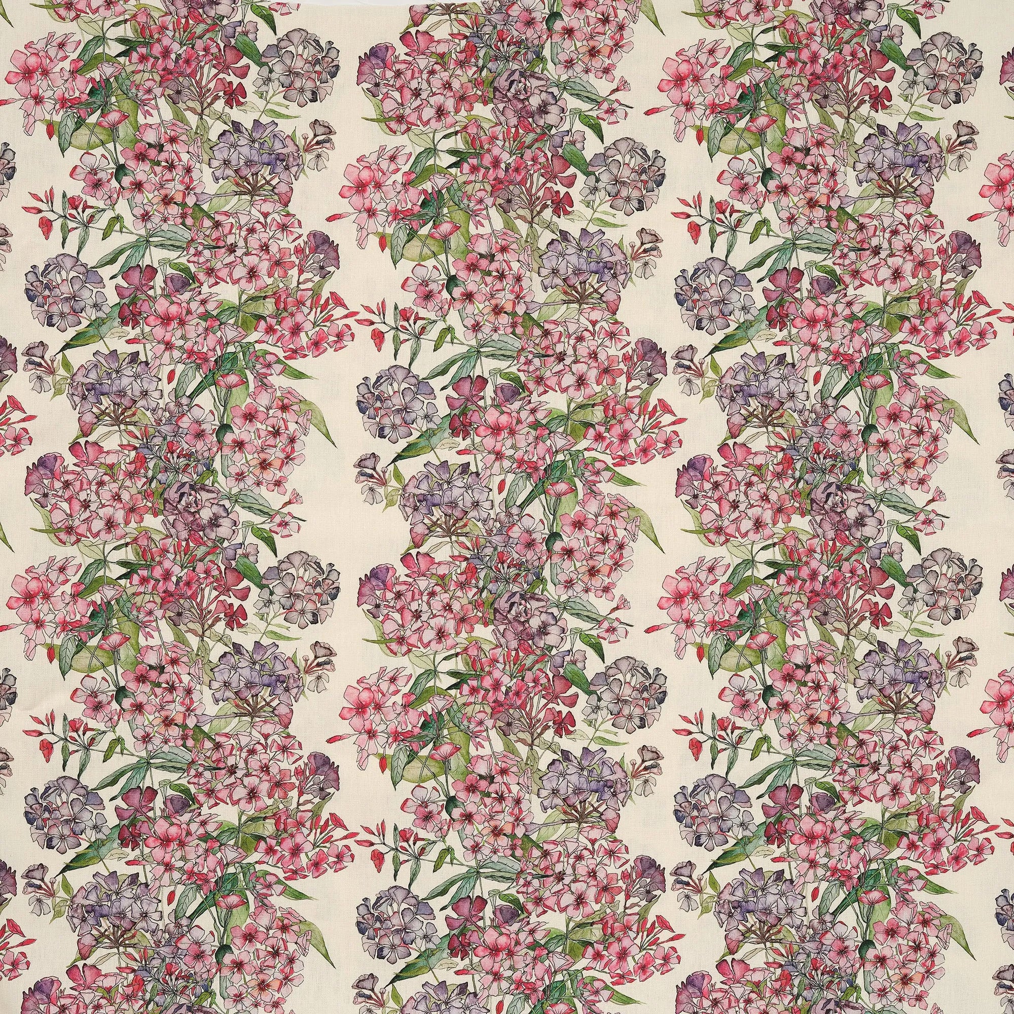Mixed Phlox Rows Fabric