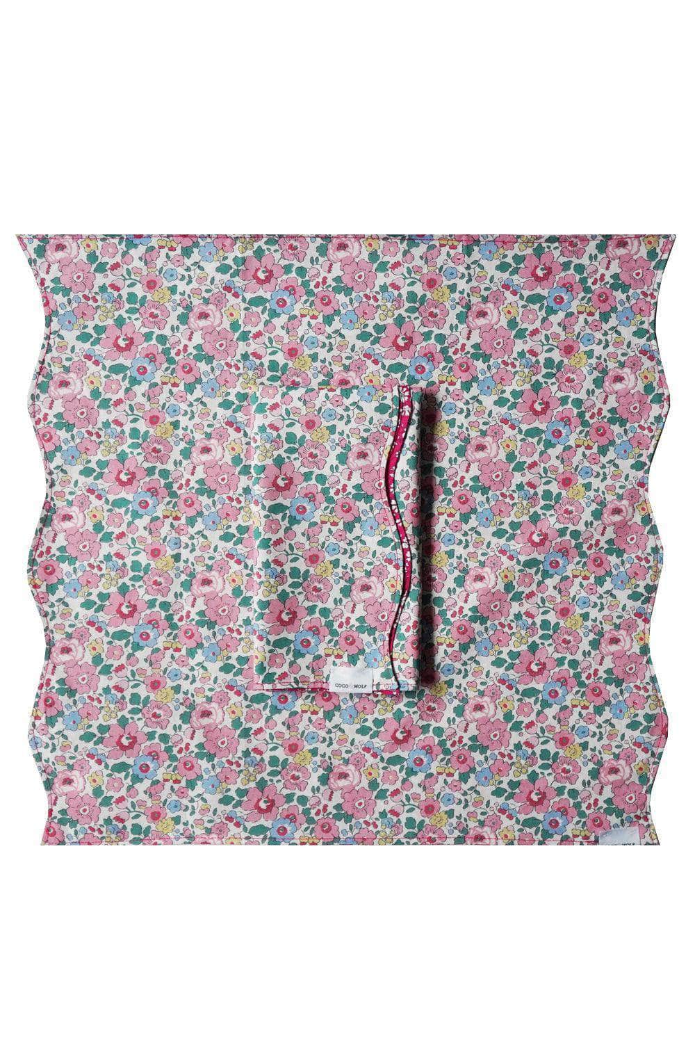 Reversible Wavy Napkin Set Made With Liberty Fabric Betsy Candy Floss & Capel
