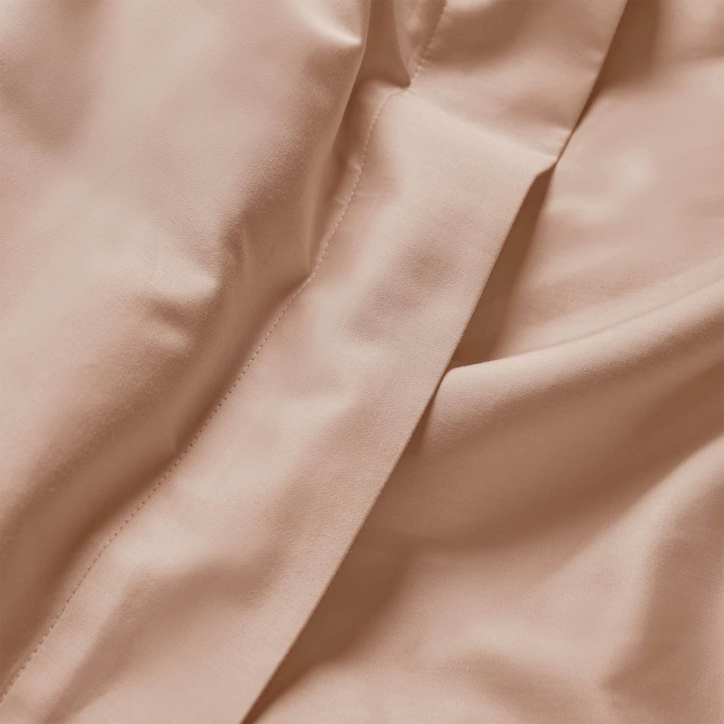 Luxury Organic Cotton Clay Pink Edged Duvet Cover