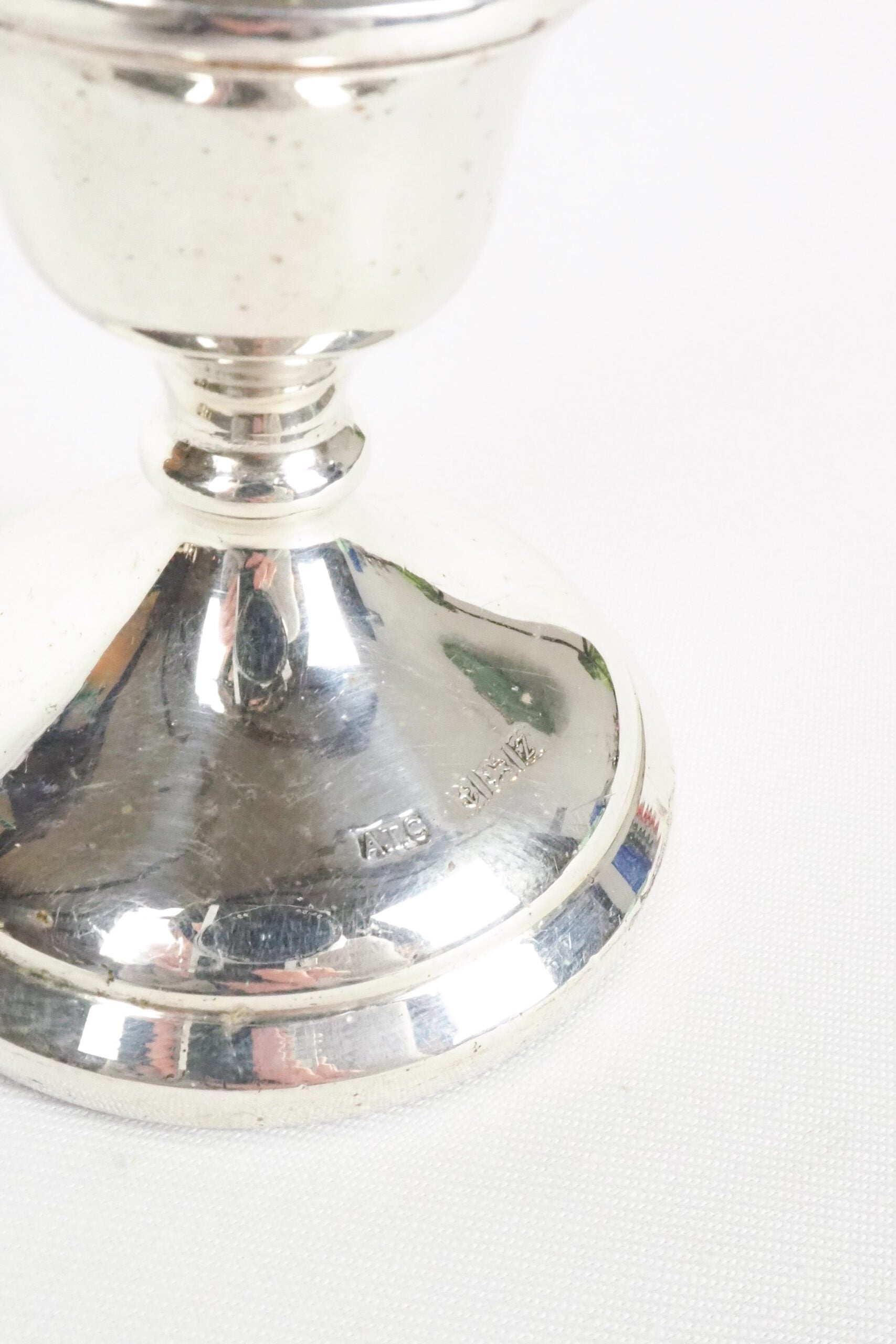 1924 Antique Sterling Silver Candlestick