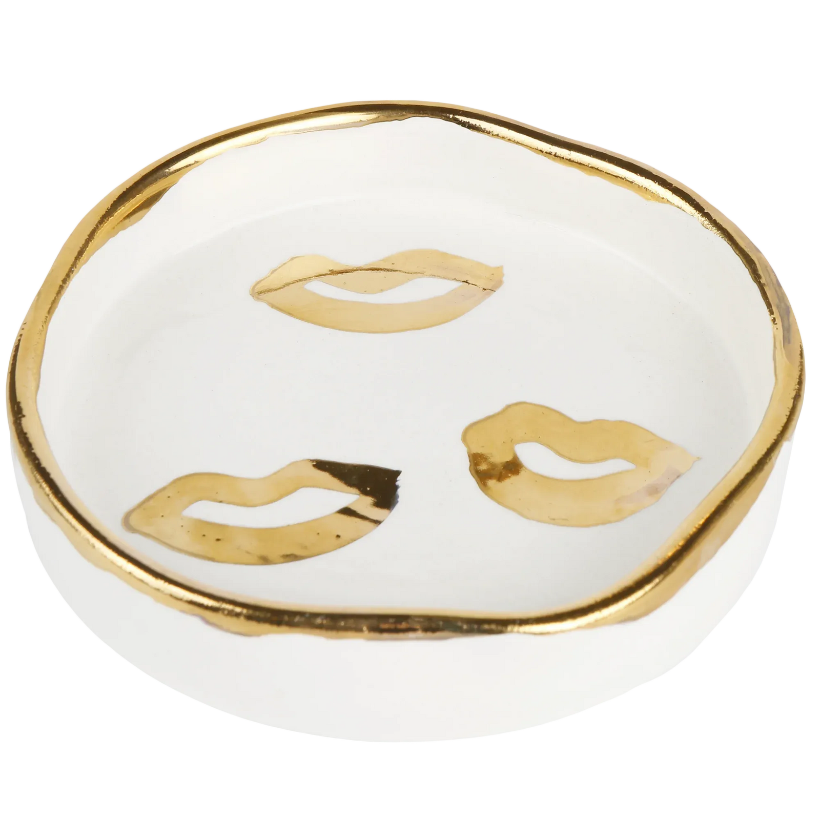 Gold Kisses Trinket Tray