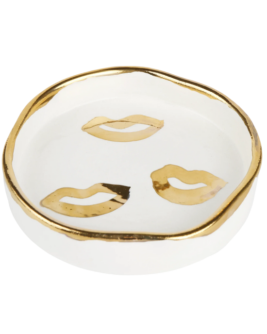 Gold Kisses Trinket Tray