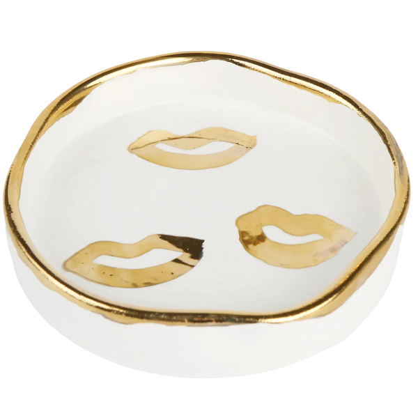 Gold Kisses Trinket Tray-