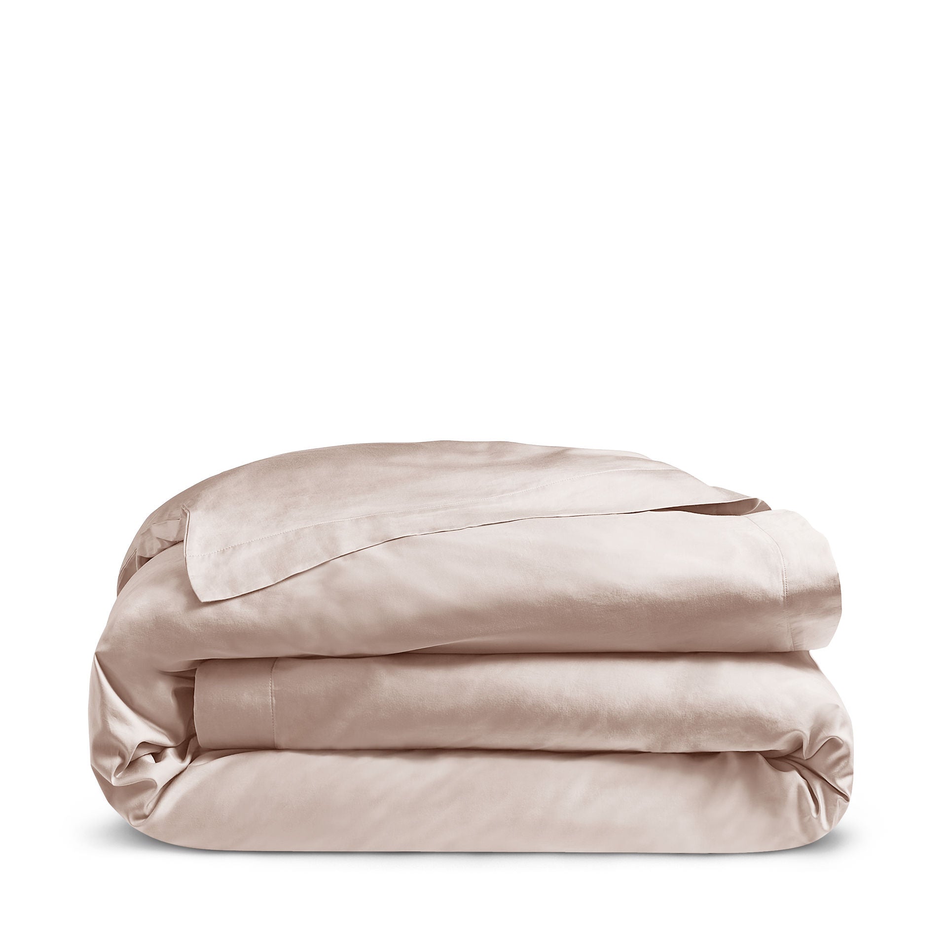 Luxury Organic Cotton Dusky Pink Edged Duvet Cover