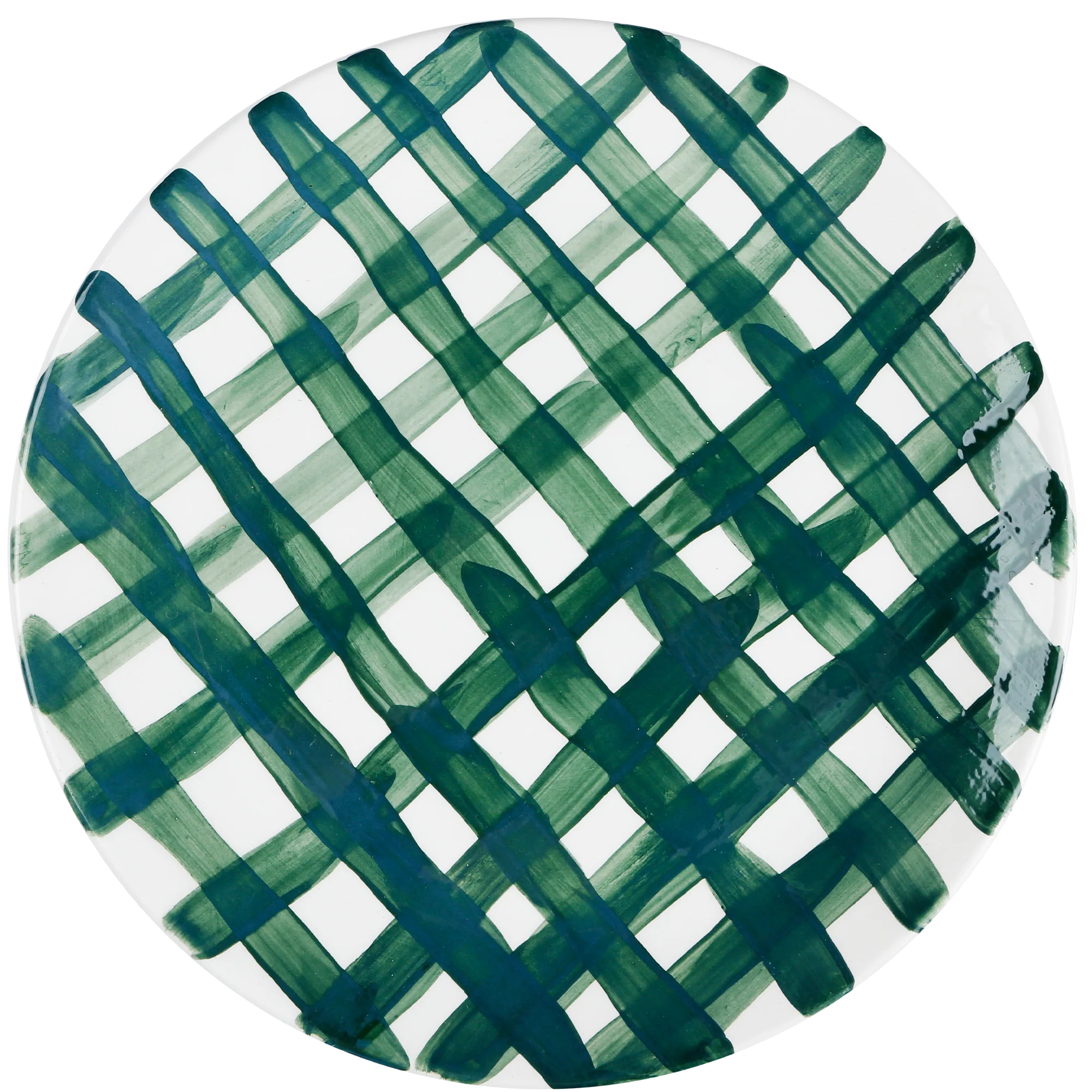 Vichy Green Ceramic Plate