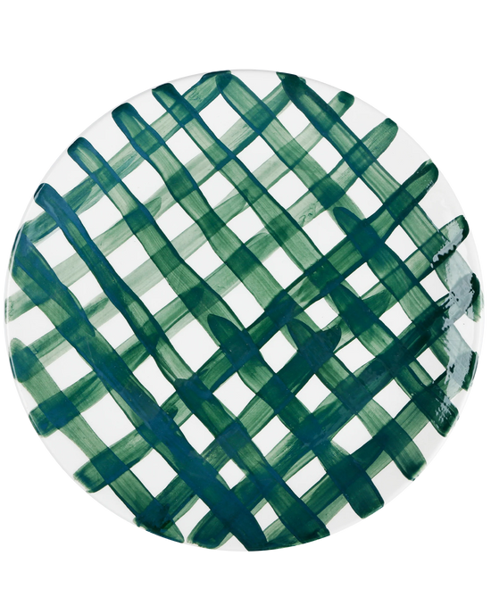 Vichy Green Ceramic Plate