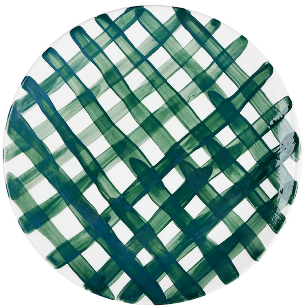 Vichy Green Ceramic Plate