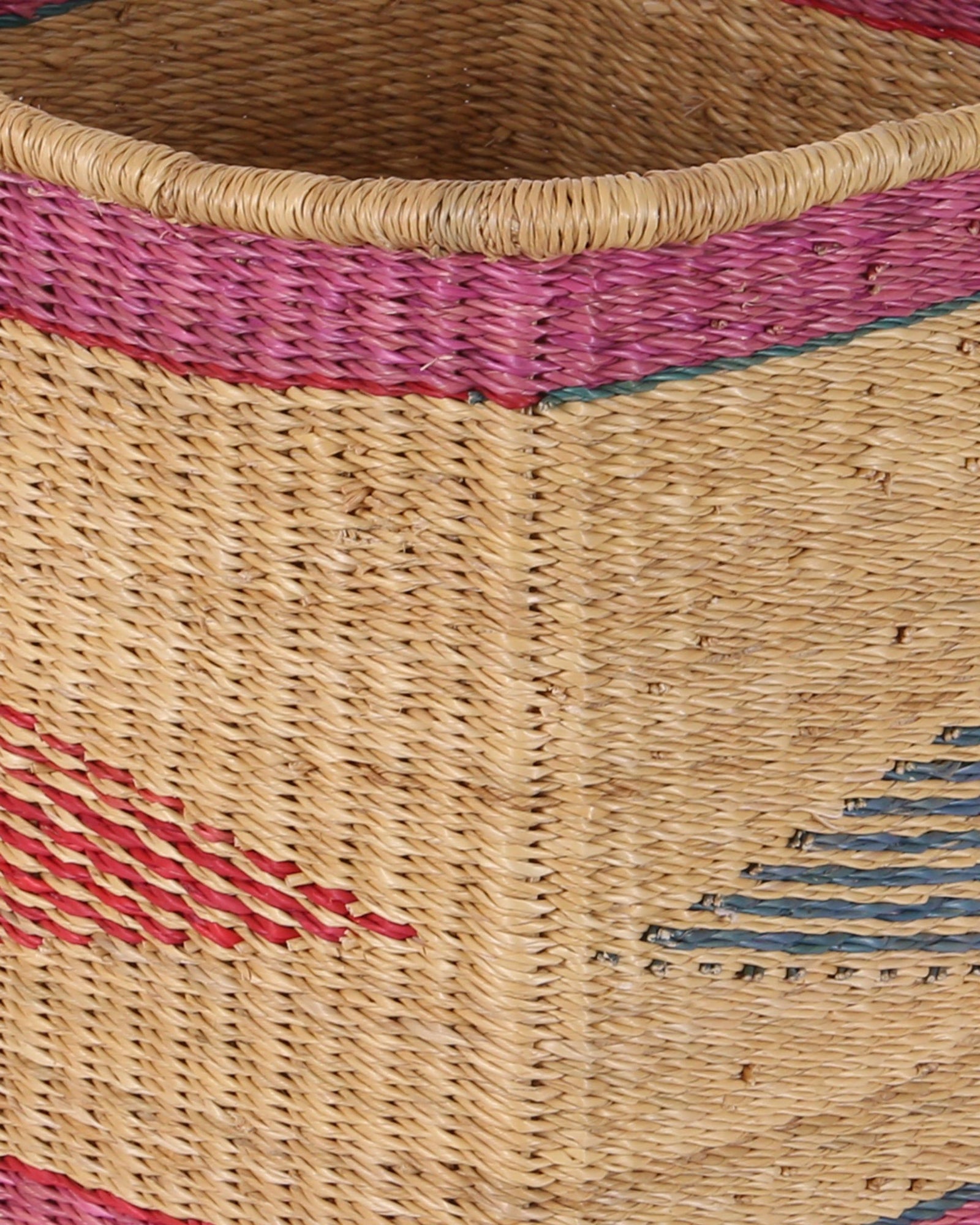 ABRONOMA: Pink, Blue and Red Square Storage Basket