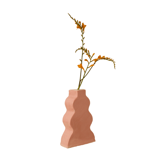 Wavy Vase - Pink
