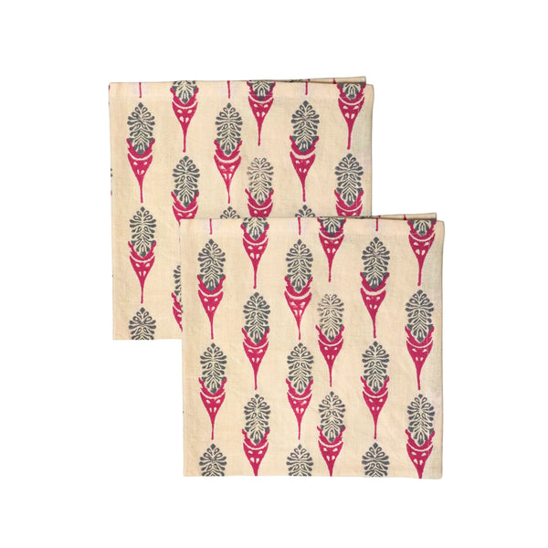 Bahaar Table Napkin Set of 2 - Peach