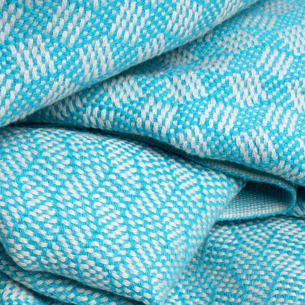 Modern Love Pure Cotton Bath Towel In Powder Blue