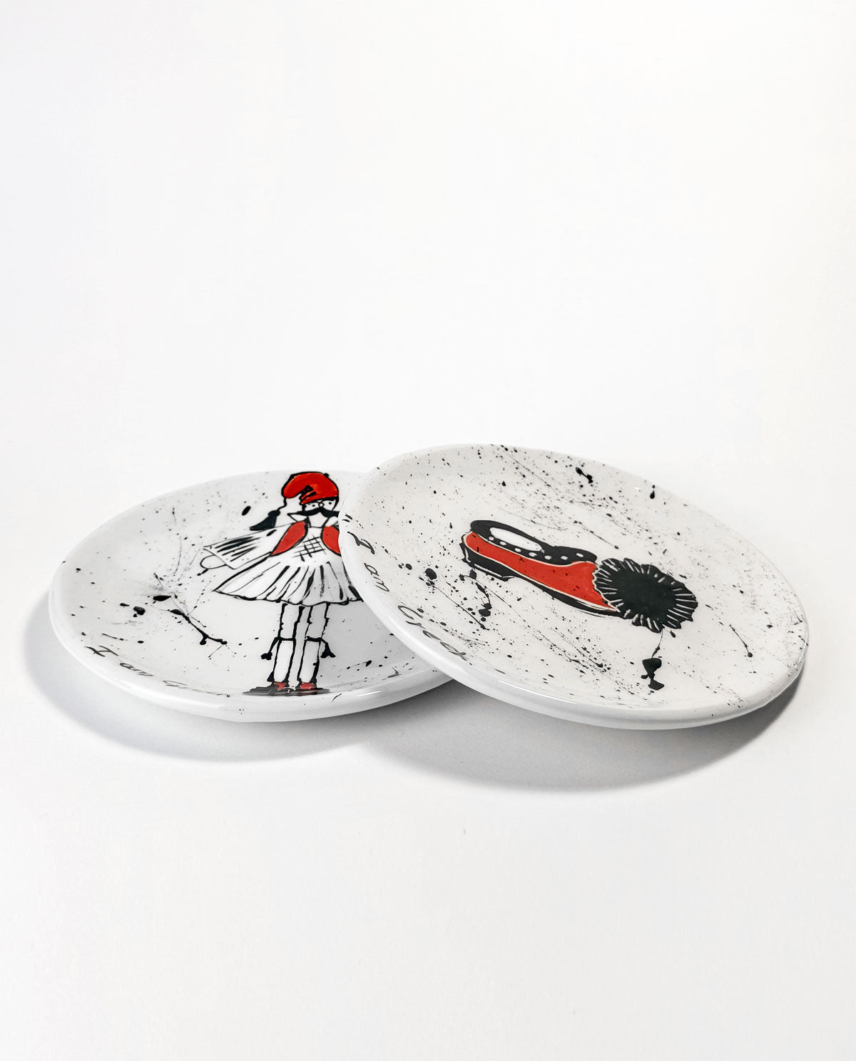 I AM GREEK - Hand Painted Ceramic Plate "TSAROUCHI"