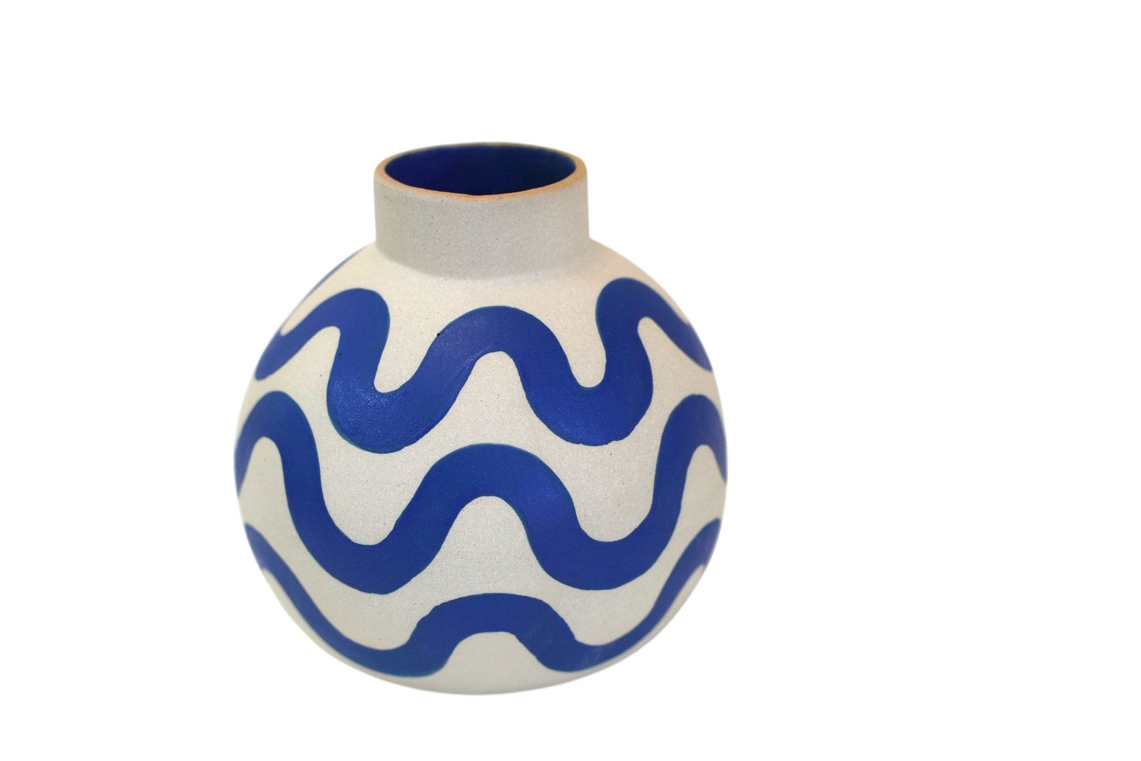 Round Vase in Wave