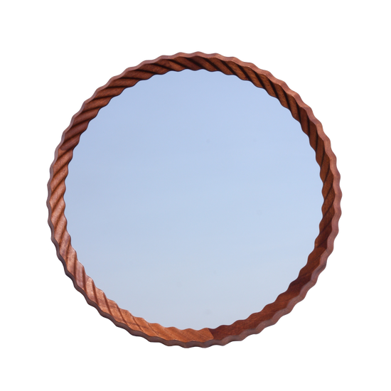 Kruller Midi Mirror - Sapele