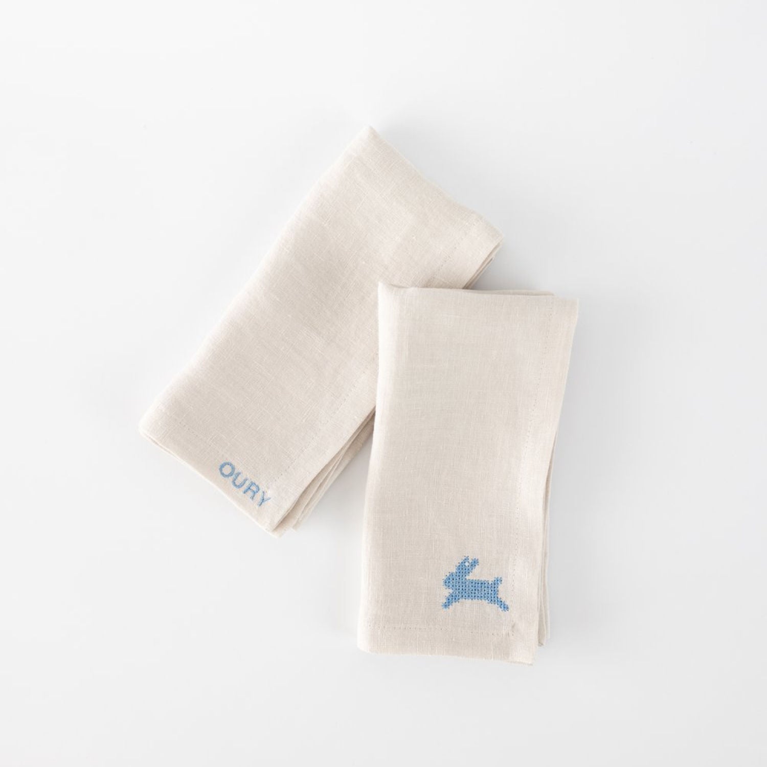 Easter Beige Linen Napkins (Set of 2)